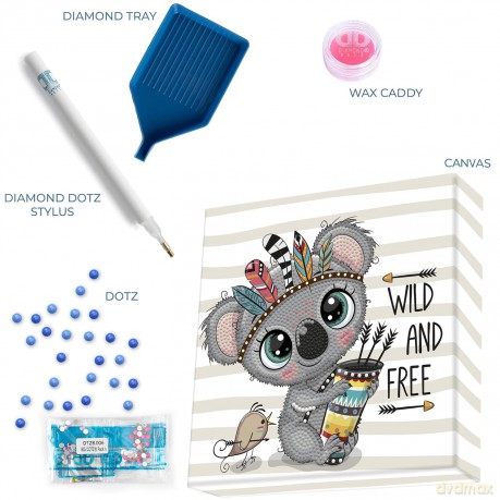 Haft diamentowy Diamond Dotz, Dotz box Diamentowa mozaika Wild and free DBX026