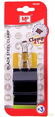 Klipsy biurowe 3szt opak 41mm