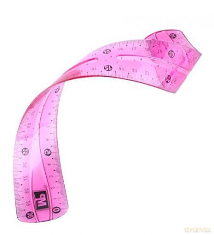 Linijka niełamliwa 2 kolory 30cm