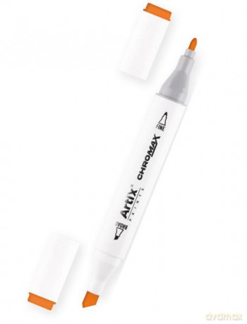 Marker Chromax z dwoma końcówkami FLUORESCENT ORANGE 122