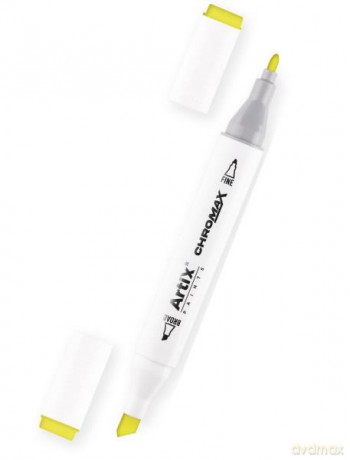 Marker Chromax z dwoma końcówkami FLUORESCENT YELLOW 123