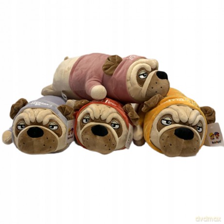Maskotka Mops leżący 50cm 1009386