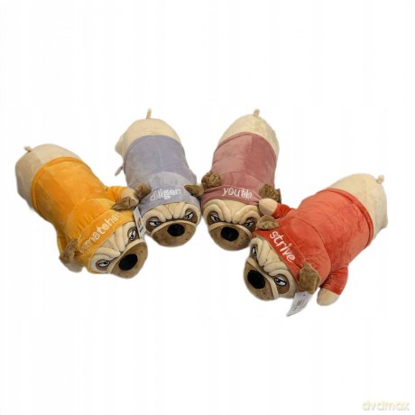 Maskotka Mops leżący 50cm 1009386