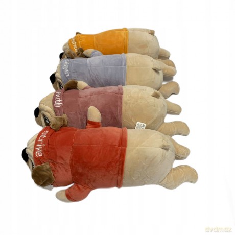 Maskotka Mops leżący 50cm 1009386