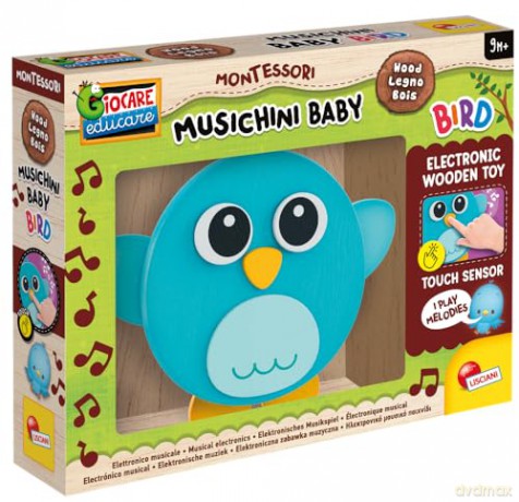 Montessori wood Muzyczny ptaszek Lisciani