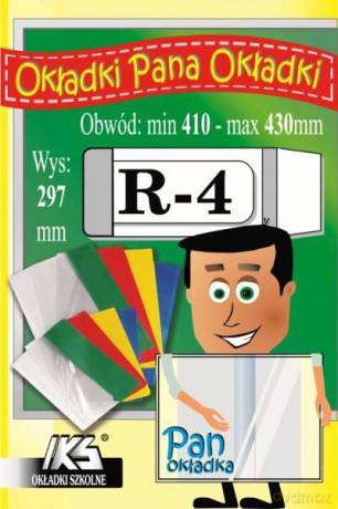 Okładka książkowa reg.R-4 wys. 297mm x obw. 410mm - 430mm IKS