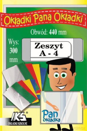 Okładka na zeszyt A4 wys. 300mm x obw. 440mm0 IKS