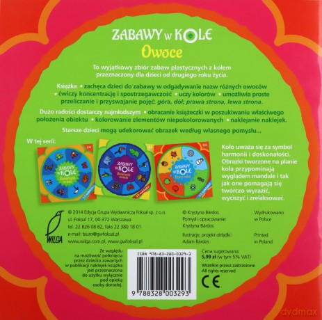 Zabawy w kole. Owoce - Bardos Krystyna [KSIĄŻKA]