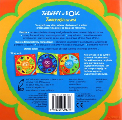Zabawy w kole. Zwierzęta na wsi - Bardos Krystyna [KSIĄŻKA]