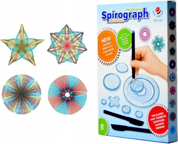 Spirograf zestaw z 3-ma długopisami 1009890