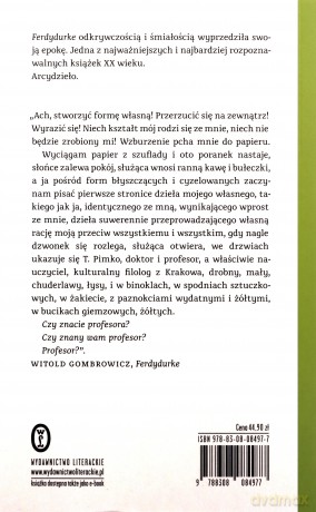 Ferdydurke - Witold Gombrowicz [KSIĄŻKA]