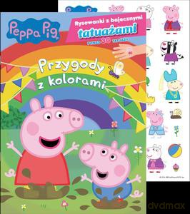 Peppa Pig. Rysowanki z bajecznymi tatuażami cz. 1 Przygody z kolorami [KSIĄŻKA]