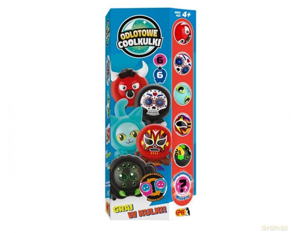 Odlotowe Coolkulki - 6 kulek + 6 ubranek - totem box czerwony [FIGURKA]