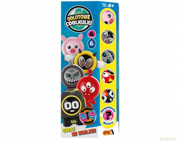 Odlotowe Coolkulki - 6 kulek + 6 ubranek - totem box żółty [FIGURKA]