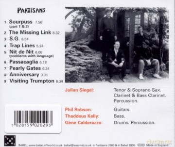 Partisans: Sourpuss [CD]