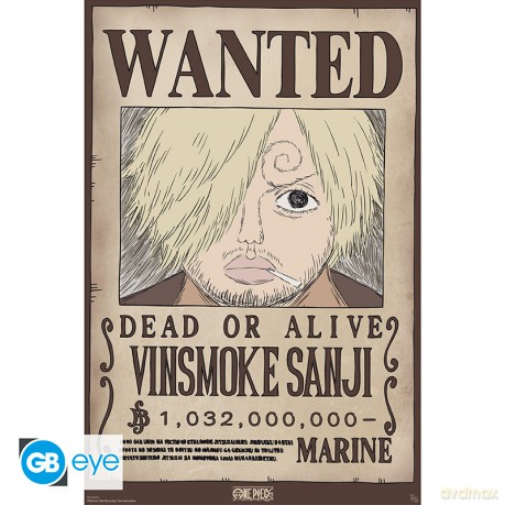 ONE PIECE - Poster Maxi 91.5x61 - Wanted Sanji Wano