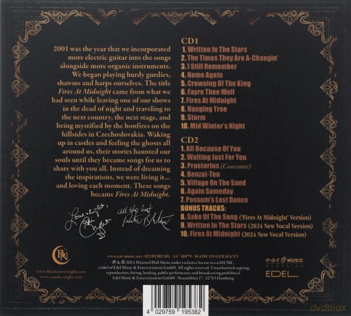 Blackmore's Night: Fires At Midnight 25th Anniversary [2CD]