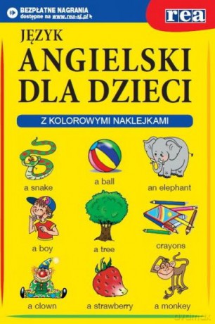 Angielski dla dzieci (z kolorowymi naklejkami) [KSIĄŻKA]