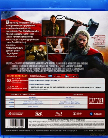 Thor: Mroczny Świat [Blu-Ray 3D]+[Blu-Ray]