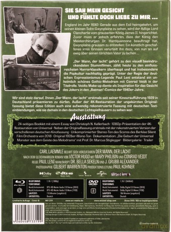 The Man Who Laughs (Człowiek śmiechu) (mediabook) [Blu-Ray]+[DVD]