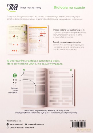 Biologia LO 3 Biologia na czasie Podręcznik zakres podstawowy - Jolanta Holeczek [KSIĄŻKA]