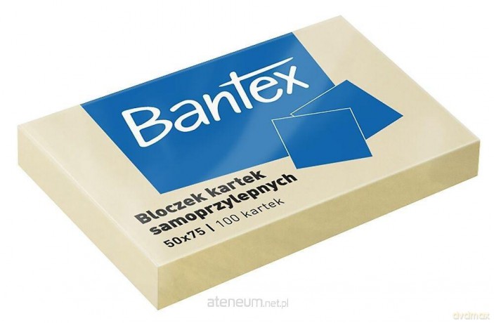 Bloczek samoprzylepny 50x75mm żółty