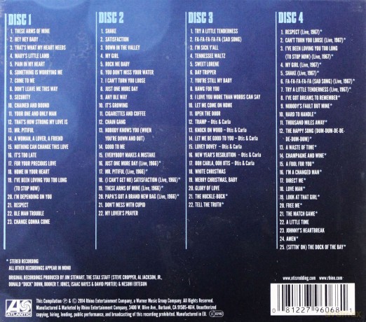 Otis Redding: The King Of Soul [4CD]