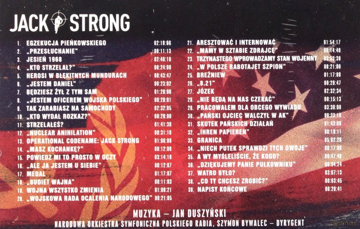 Jack Strong soundtrack (Jan Duszyński) [CD]