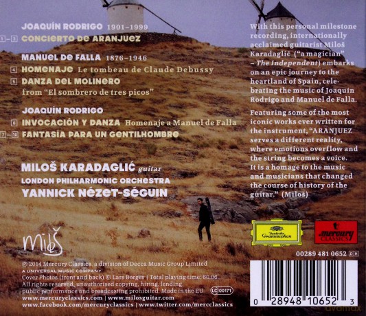 Milos Karadaglic: Aranjuez [CD]