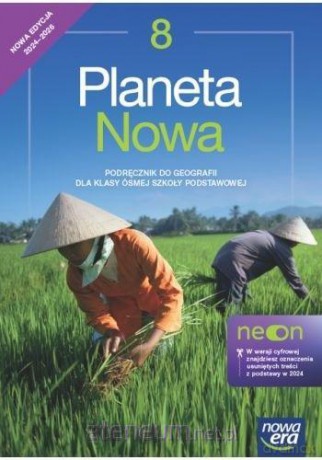 Geografia Szkoła podstawowa 8 Planeta nowa neon Podręcznik - Dawid Szczypiński, Tomasz Rachwał [KSIĄŻKA]