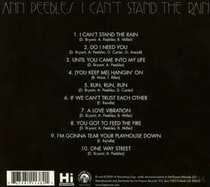Ann Peebles: I Can't Stand The Rain [CD]