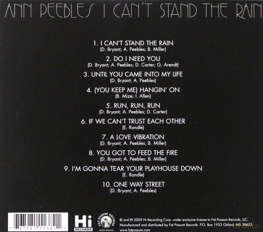 Ann Peebles: I Can't Stand The Rain [CD]