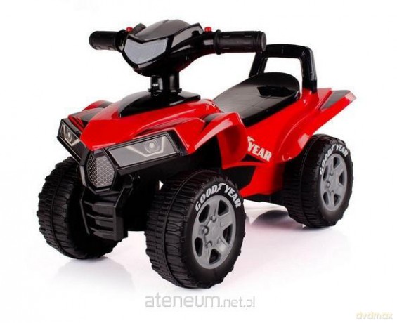 Jeździk quad dziecięcy z dźwiękiem czerwony