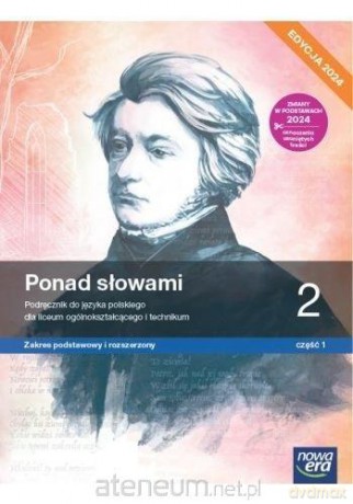 Język polski LO 2 Ponad słowami Podręcznik zakres podstawowy i rozszerzony cz.1 [KSIĄŻKA]