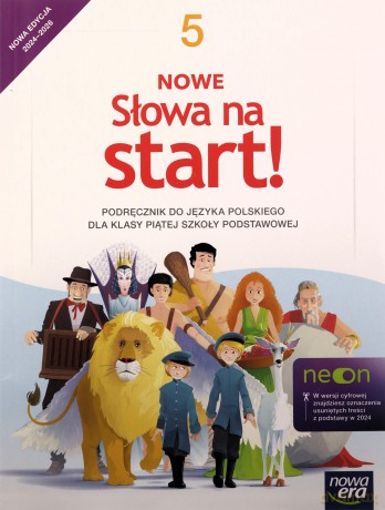 Język polski Szkoła podstawowa 5 Nowe Słowa na start neon Podręcznik - Derlukiewicz Marlena, Klimowicz Anna [KSIĄŻKA]