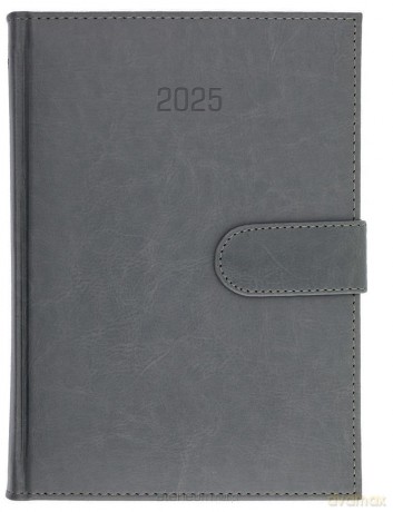 Kalendarz 2025 A4 tyg. Nebraska na magnes szary [KALENDARZ]