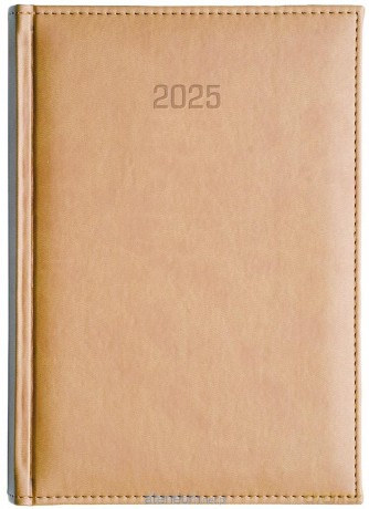Kalendarz 2025 B5 Dzienny Vivella Beżowy [KALENDARZ]