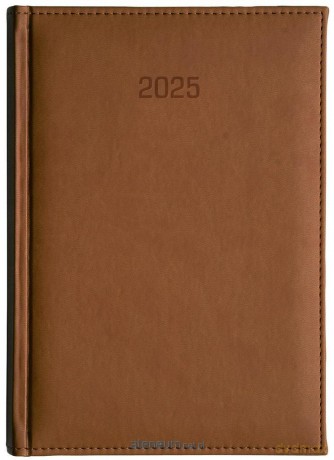 Kalendarz 2025 B5 Dzienny Vivella Brązowy [KALENDARZ]
