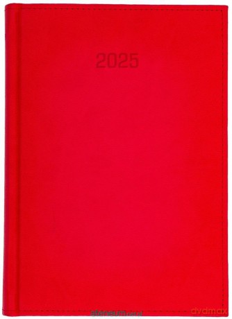 Kalendarz 2025 B5 Dzienny Vivella Czerwony [KALENDARZ]