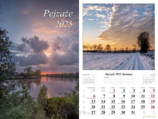 Kalendarz 2025 ścienny Pejzaże [KALENDARZ]