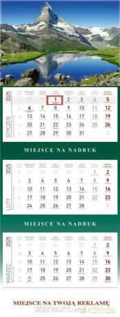 Kalendarz 2025 Trójdzielny Góry [KALENDARZ]