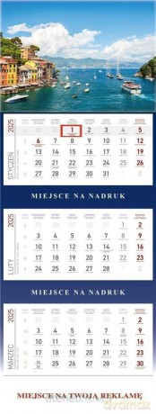 Kalendarz 2025 Trójdzielny Morze [KALENDARZ]