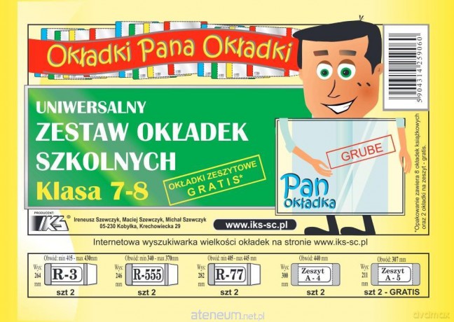 Komplet okładek kl.7-8