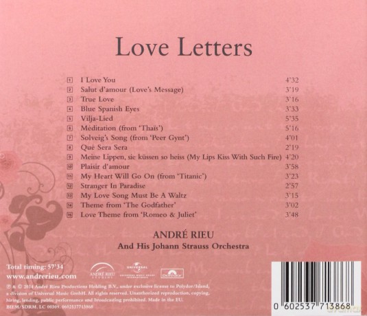 Andre Rieu: Love Letters [CD]