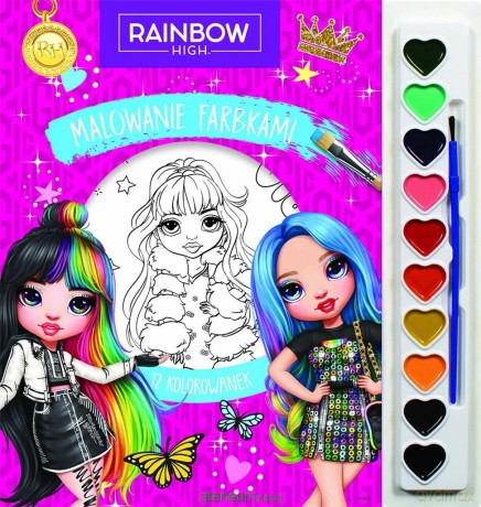 Malowanie farbkami. Rainbow High [KSIĄŻKA]