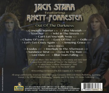 Jack Starr Rhett Forrester: Out Of The Darkness [CD]