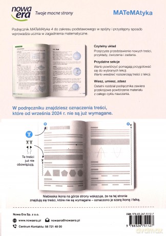 MATeMAtyka LO 4 zakres podstawowy Podręcznik - Wojciech Babiański, Lech Chańko, Joanna Czarnowska, Jolanta Wesołowska [KSIĄŻKA]