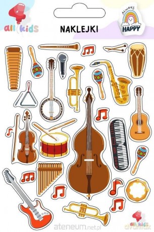 Naklejki dla dzieci Instrumenty muzyczne