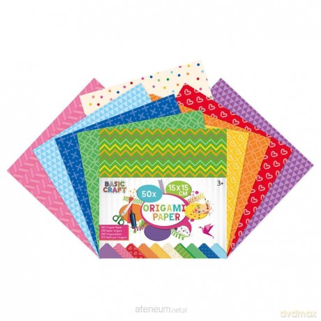 Papier do origami 15x15cm 50 arkuszy