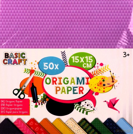 Papier do origami 15x15cm 50 arkuszy